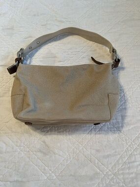 Vintage Gap Shoulder Small Shoulder Bag Tan Y2K Canvas Strap Mini Bag Zip Purse